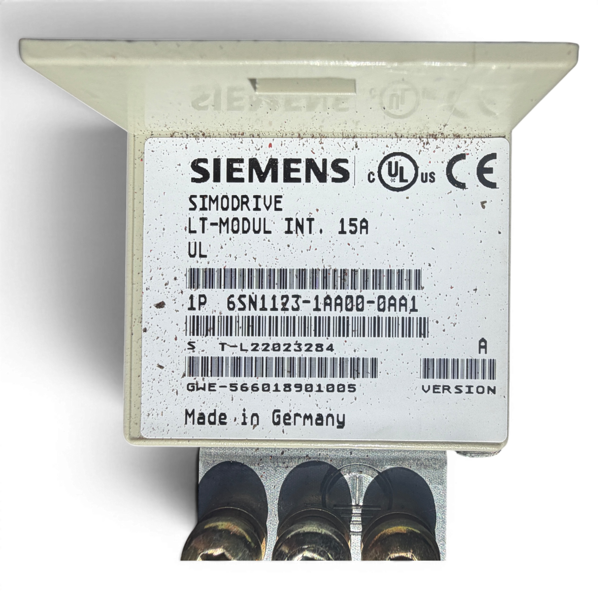 Siemens SIMODRIVE LT-Modul INT. 15A Art.-Nr. 6SN1123-1AA00-0AA1 Version A