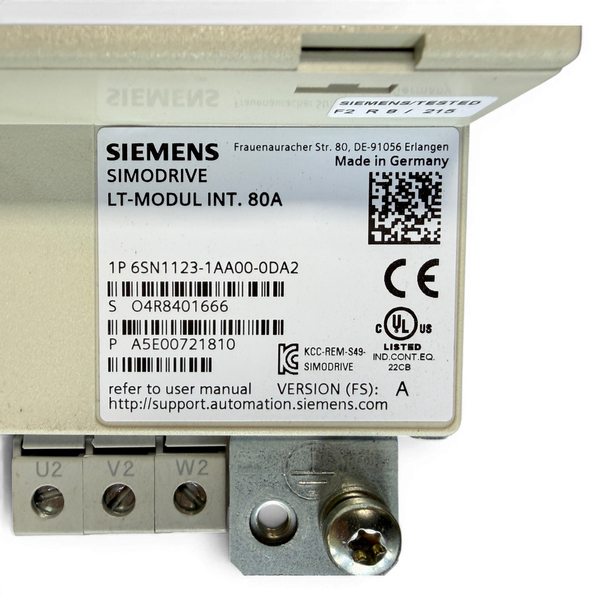 Siemens SIMODRIVE LT-Modul INT. 80A Art.-Nr. 6SN1123-1AA00-0DA2