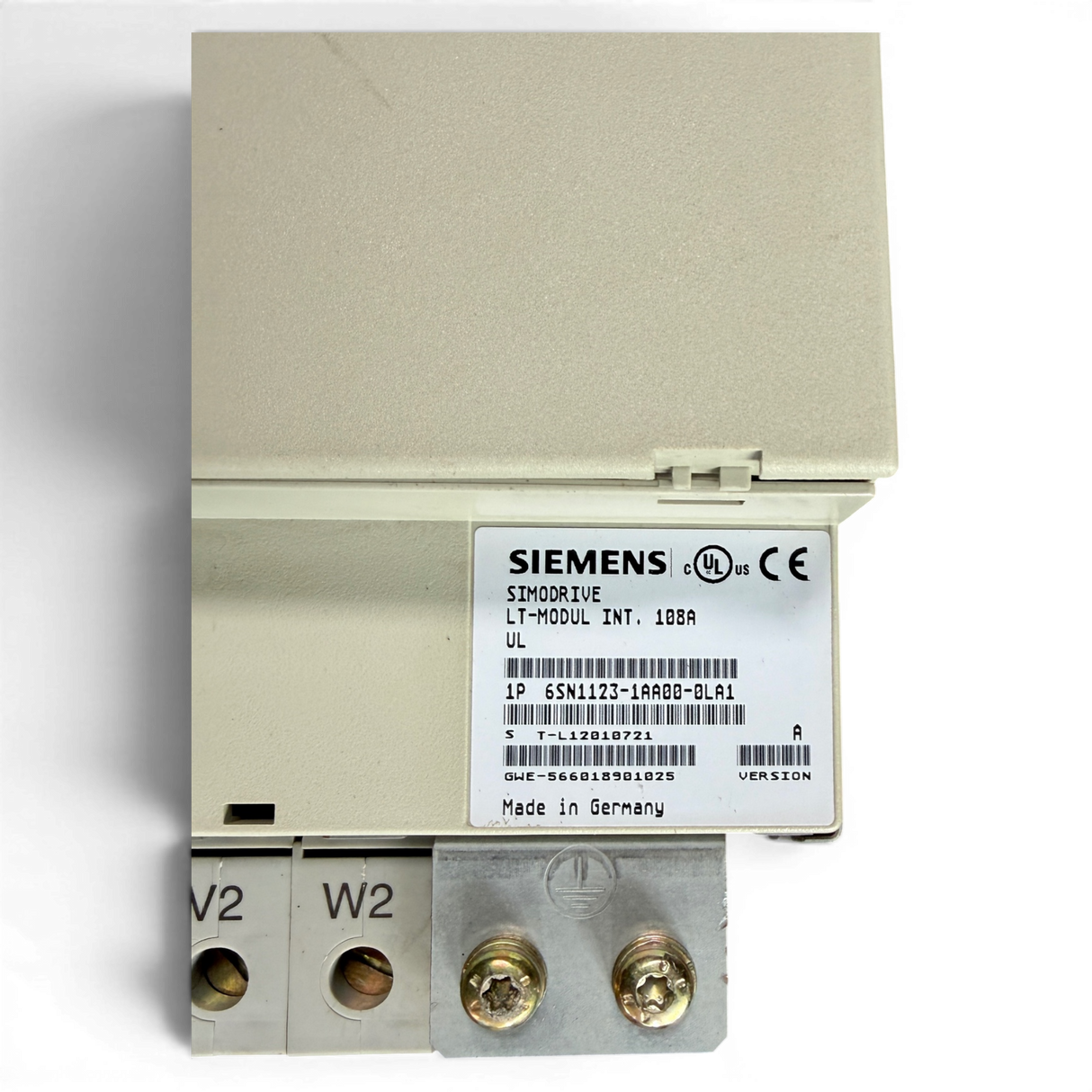 Siemens SIMODRIVE LT Modul INT. 108A Art.-Nr. 6SN1123-1AA00-0LA1 Seriennummer T-L12010721